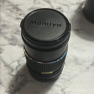 vintage Mamiya Black Camera Lens, 150mm F4 with case
